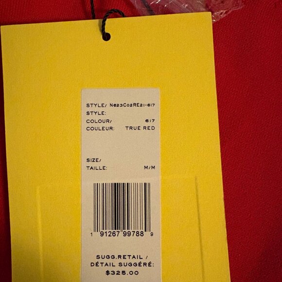 NWT Marc Jacobs long sleeve crew neck cardigan with logo in True Red - Picture 12 of 13